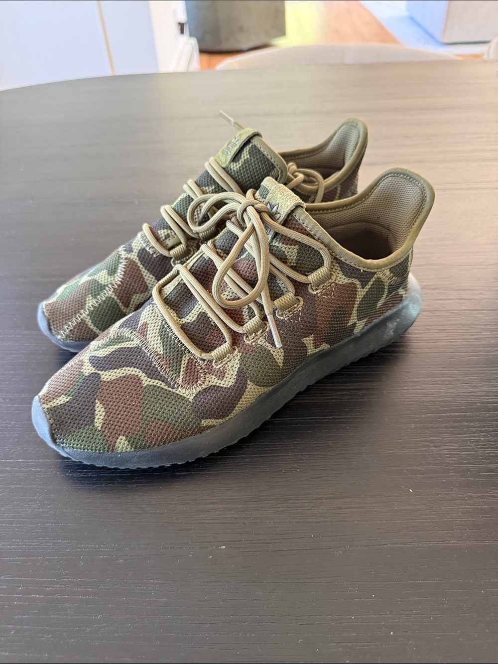adidas Camo Knit Sneakers - Olive Green Brown